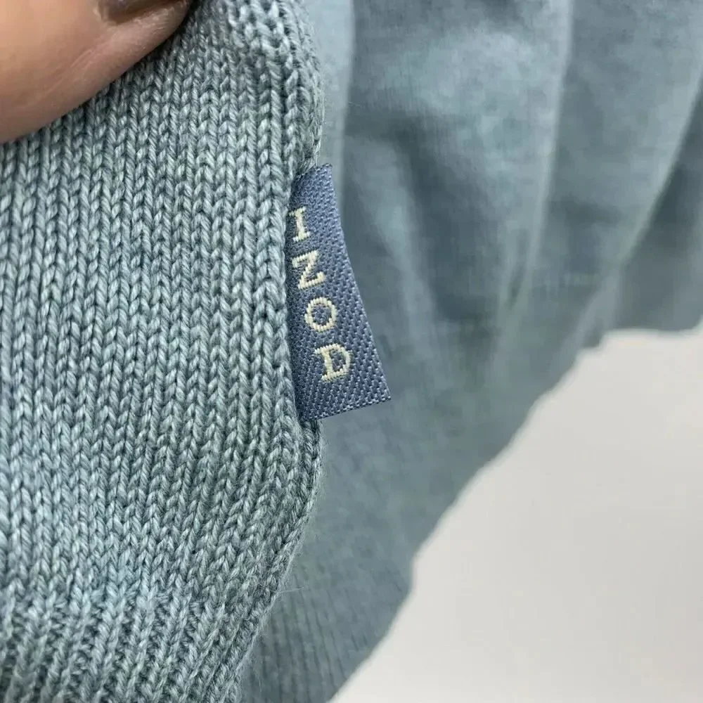 IZOD Golf Mens Sweater Blue Argyle Large New